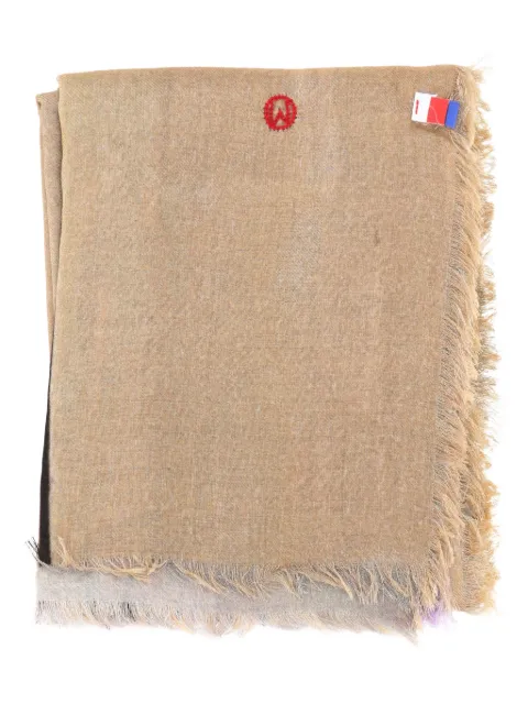 TALKING WALLS silk-blend scarf