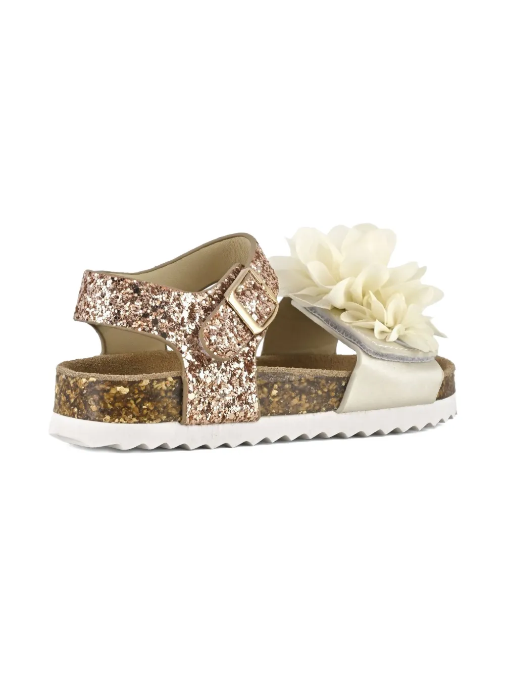 Colors Of California Kids Sandalen met bloemenapplicatie Beige