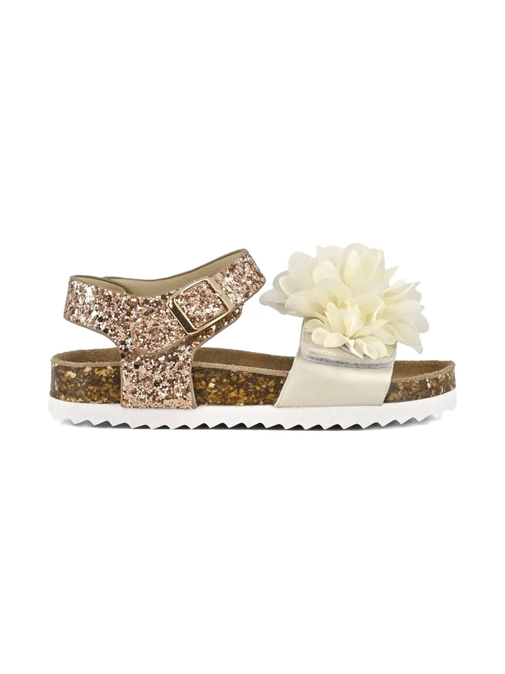 Colors Of California Kids floral-appliqué sandals Beige