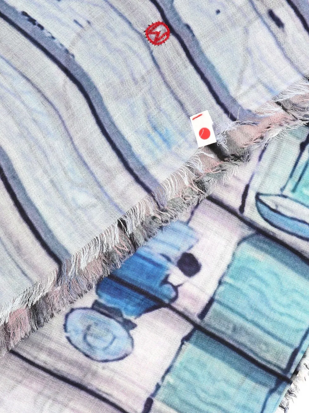 TALKING WALLS graphic-print scarf | Women | Image 2