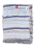 TALKING WALLS graphic-print scarf - Blue