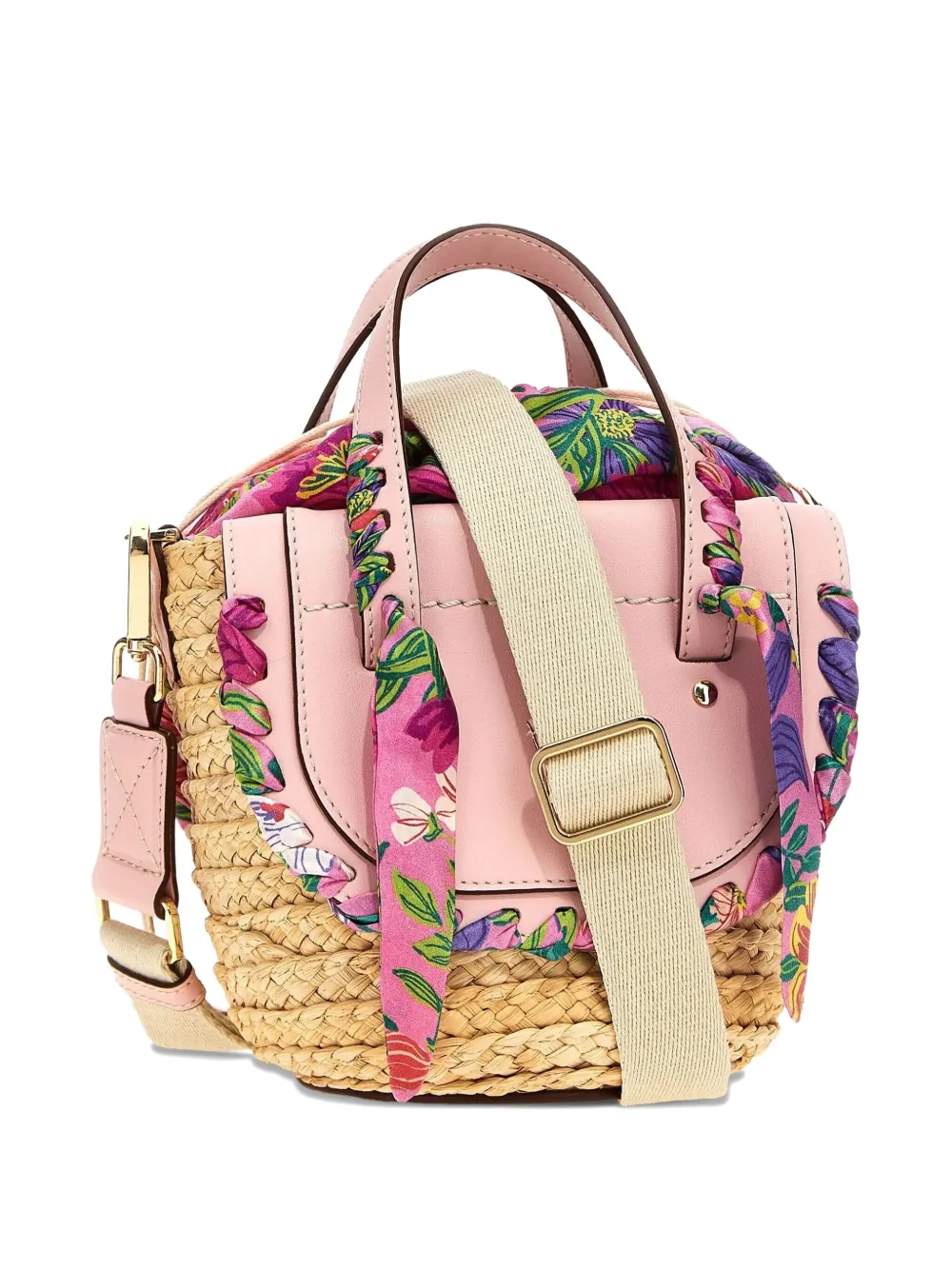 CUBA LAB floral-print tote bag - Roze