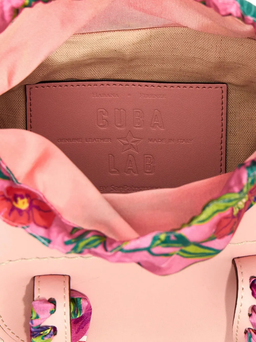 CUBA LAB Shopper met bloemenprint Roze