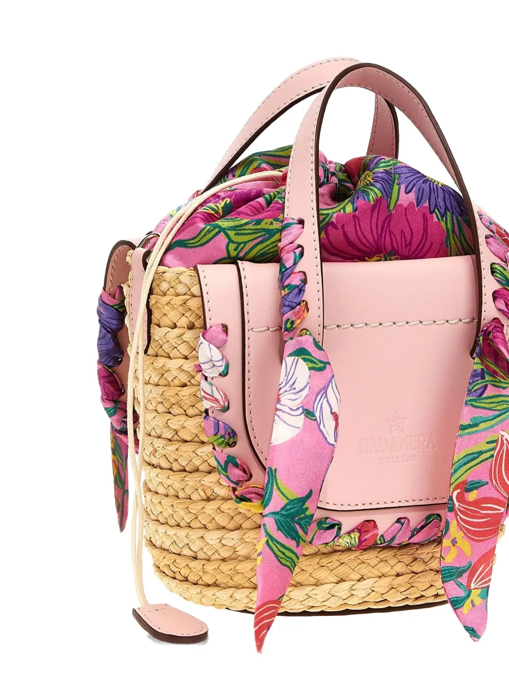 CUBA LAB Shopper met bloemenprint Roze