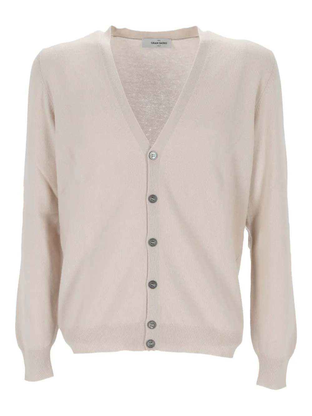 Gran Sasso v-neck cardigan | Neutrals | Image 1