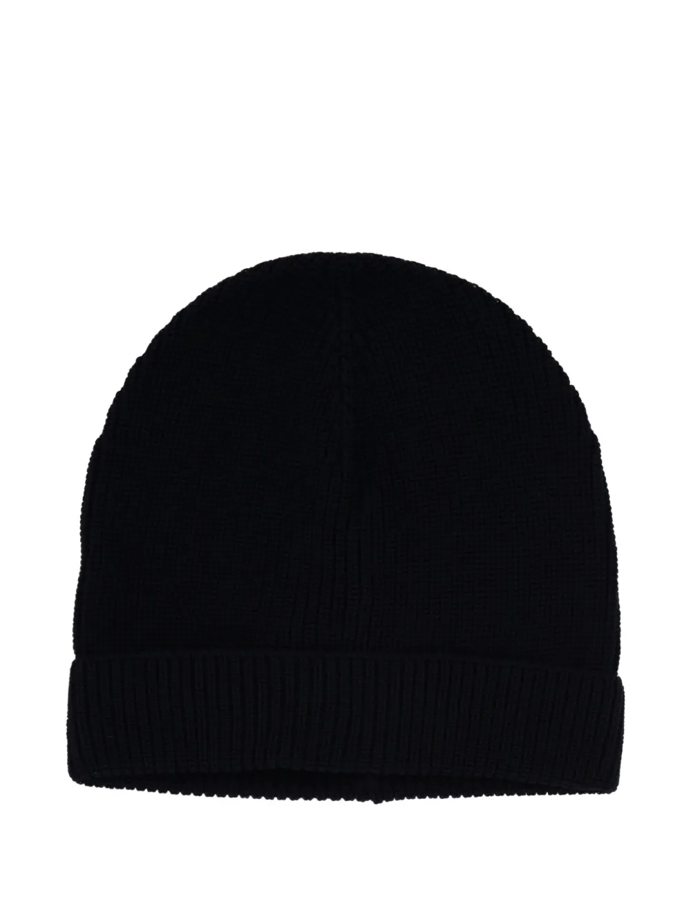 Gran Sasso virgin wool beanie hat | Black | Image 1