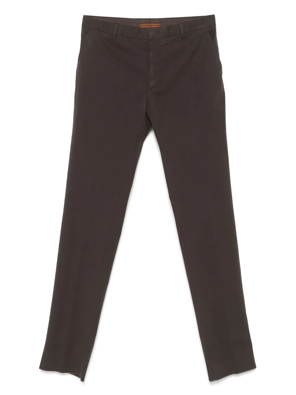 Zegna Chino van stretchkatoen Bruin