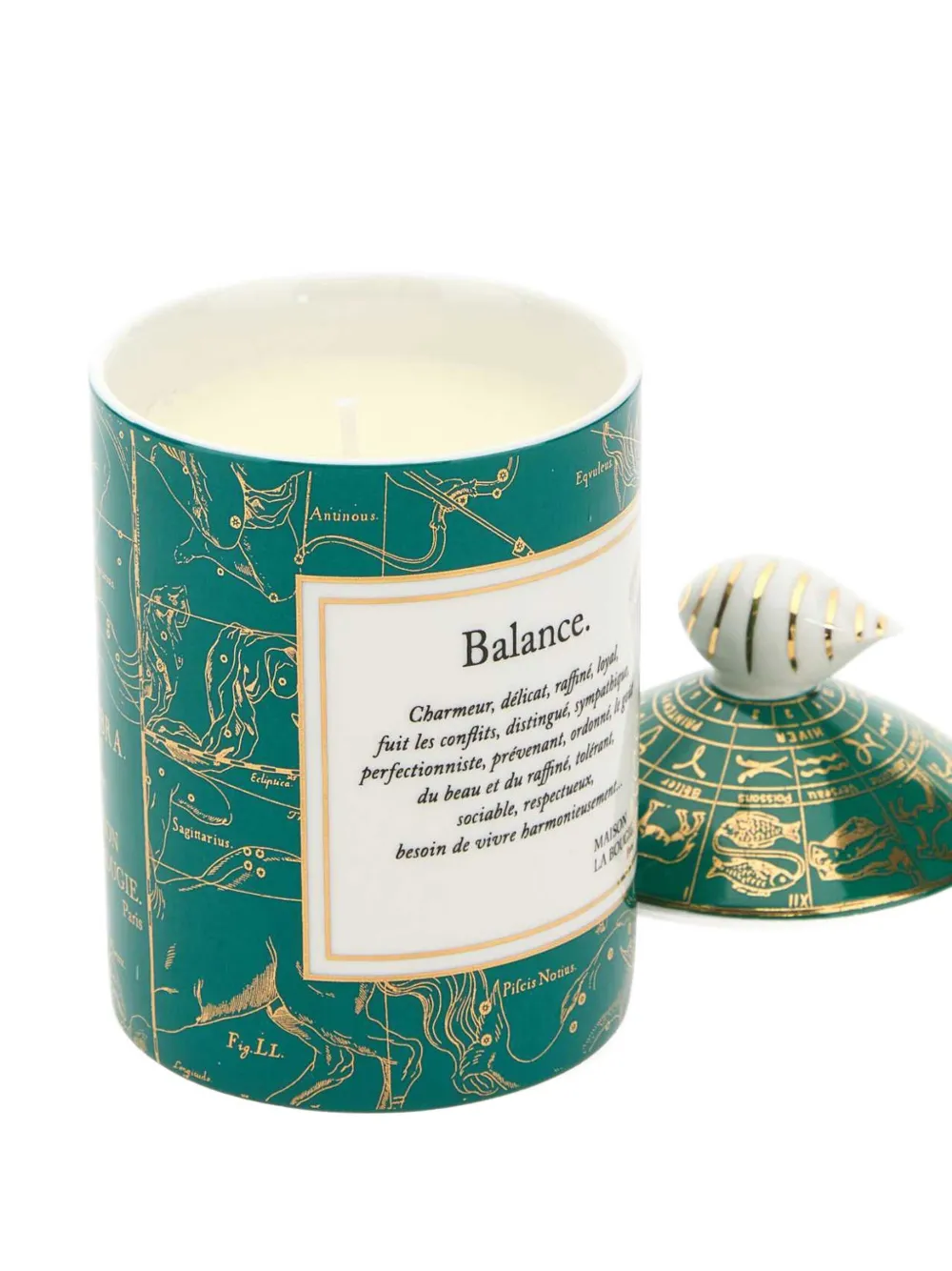 Maison La Bougie decorative candle holder - Groen