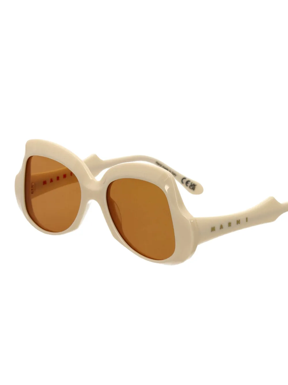 Retrosuperfuture x Marni Quelyfish zonnebril - Beige