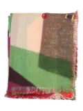 TALKING WALLS geometric-print scarf - Green