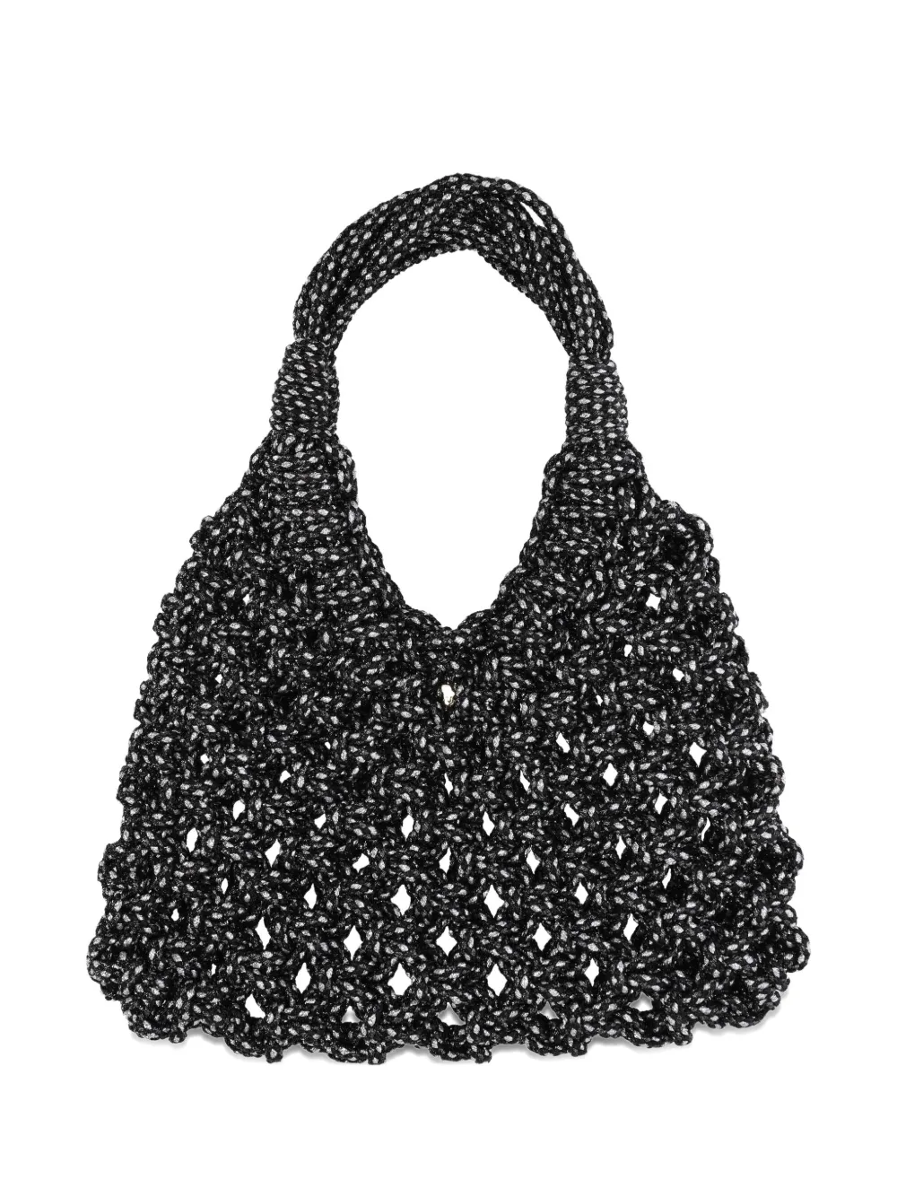 Hibourama big Vannifique Lurex tote bag | Black | Image 1