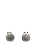 CHANEL Pre-Owned 1999 Silver CC Logo Clip On Earrings costume earrings
