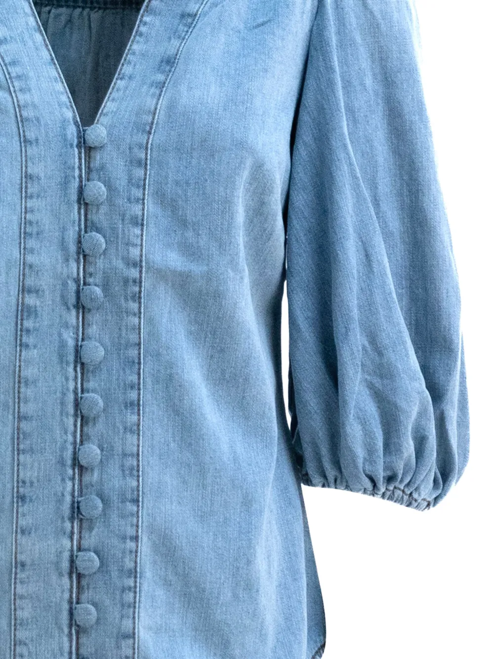 ZIMMERMANN denim blouse - Blauw