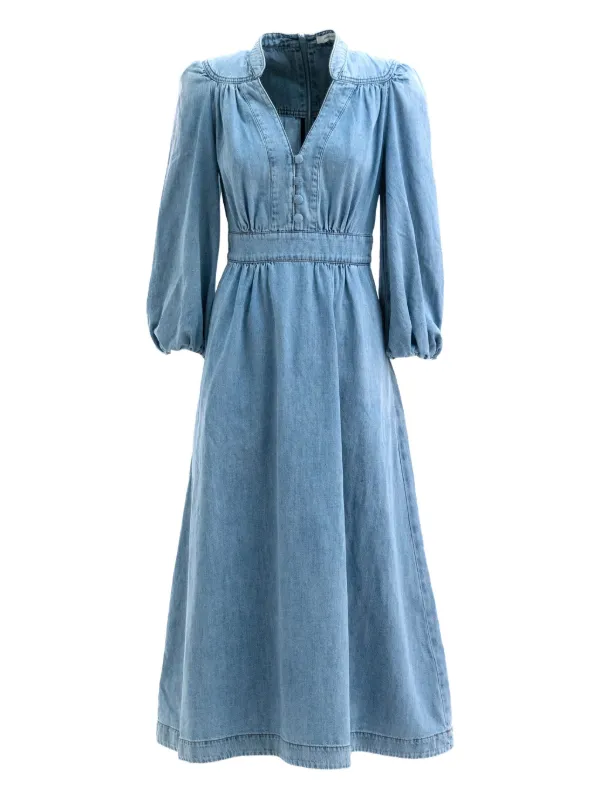 ZIMMERMANN Denim Dress | Blue | FARFETCH ZIMMERMANN Denim Dress | Blue | FARFETCH