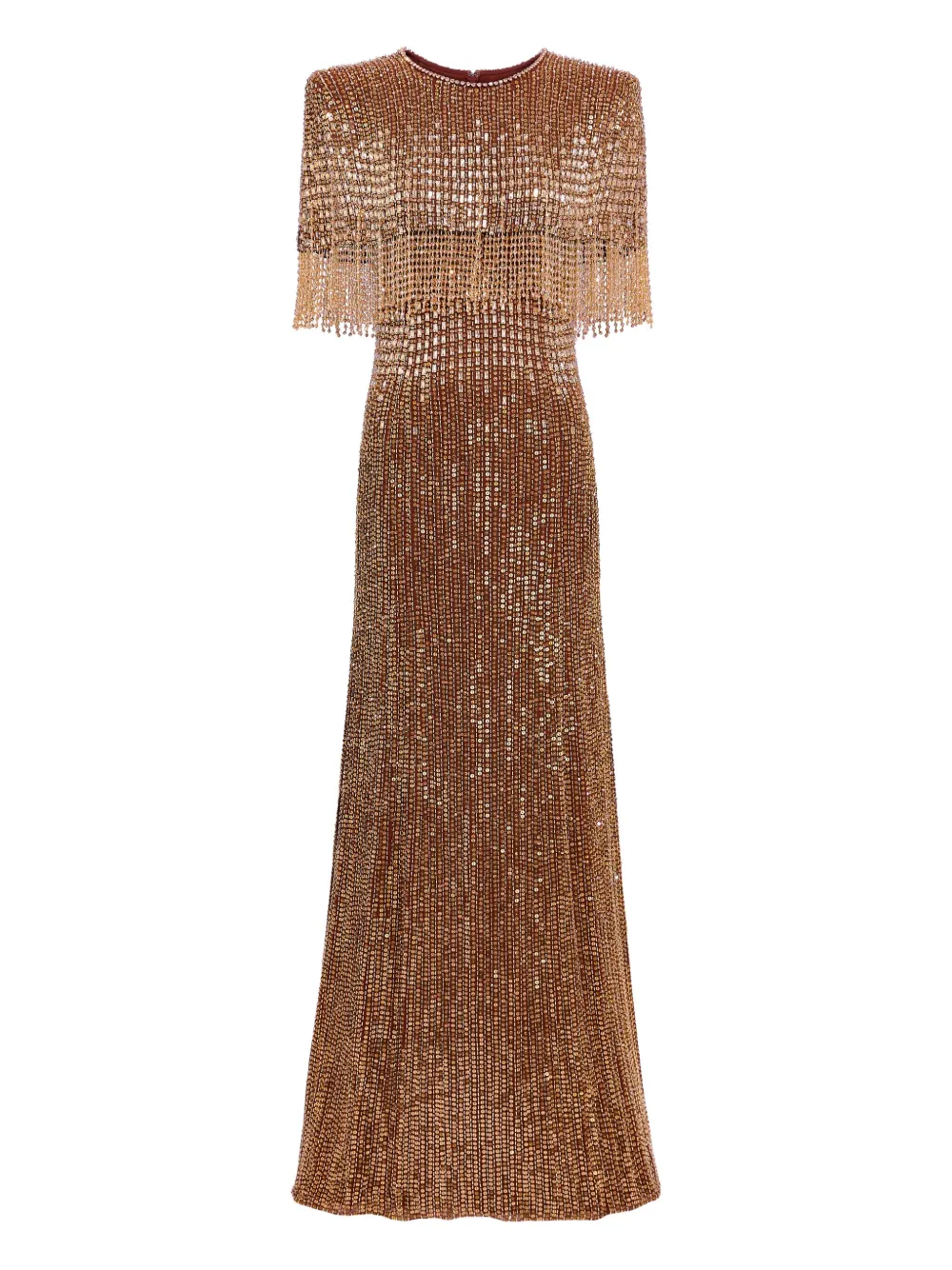 Jenny Packham Lyla avondjurk Bruin