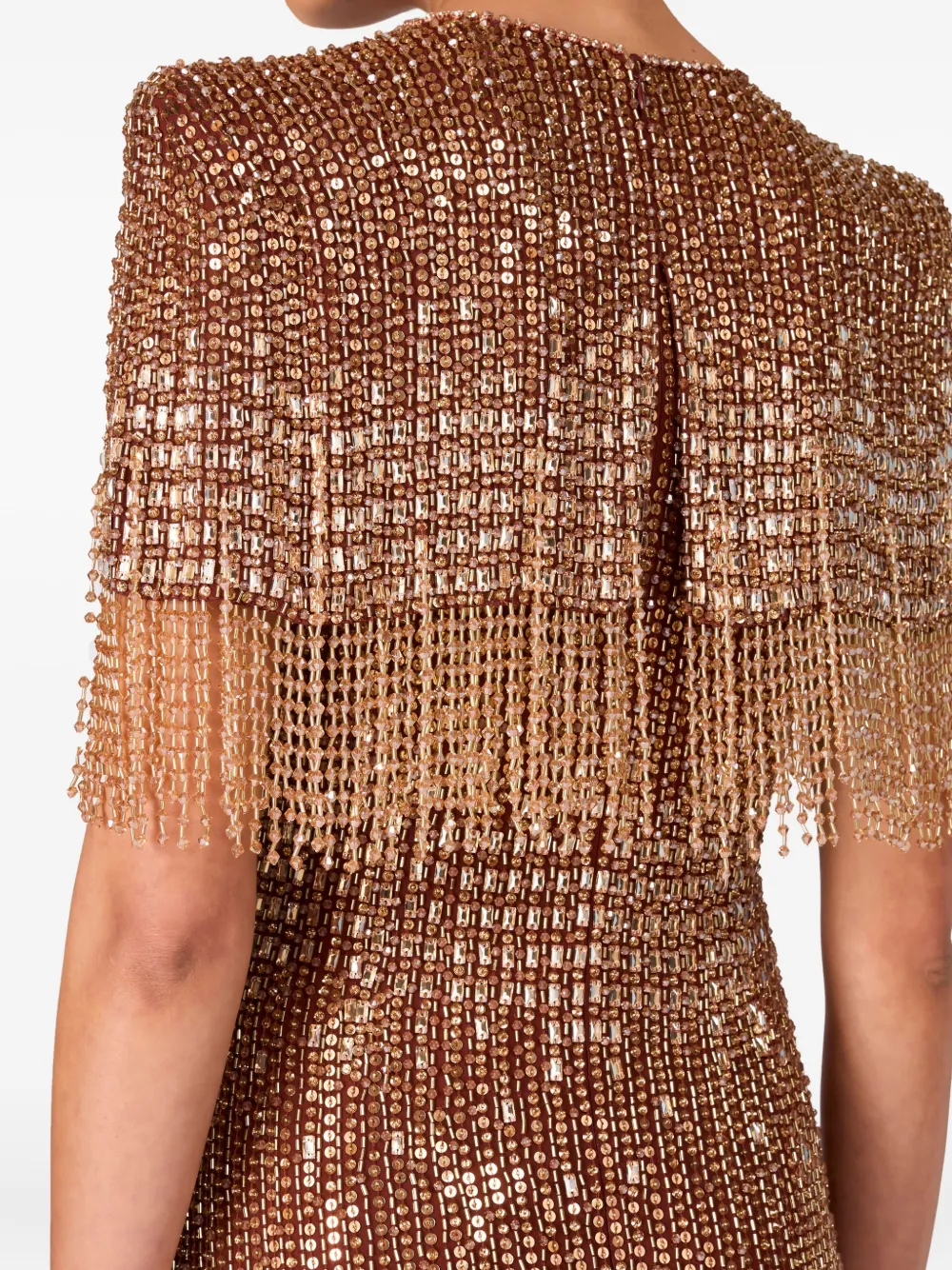 Jenny Packham Lyla avondjurk Bruin