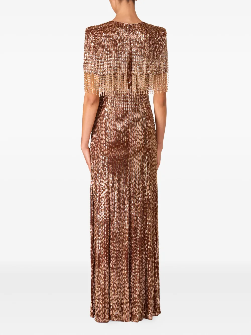 Jenny Packham Lyla avondjurk Bruin