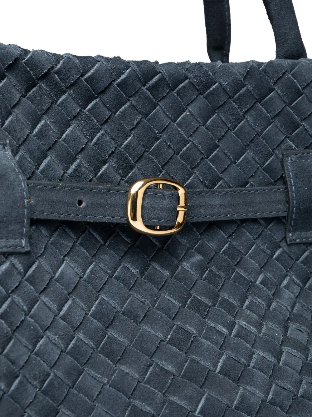 Sarah Chofakian woven leather tote bag Blauw