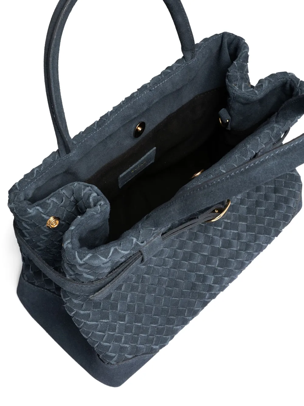 Sarah Chofakian woven leather tote bag Blauw