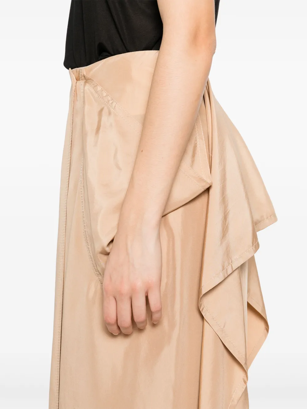 Shop Carven Silk Straight Skirt