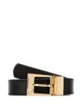LOIS JEANS leather reversible belt - Black