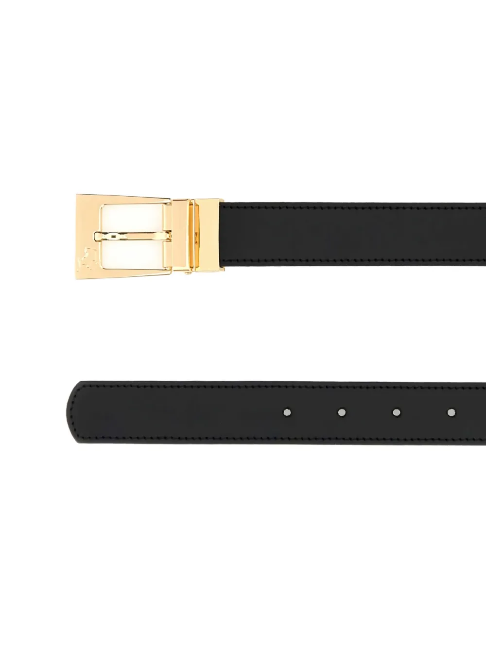 LOIS JEANS leather reversible belt - Zwart