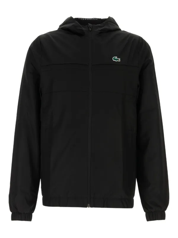 Lacoste Hooded Jacket Black FARFETCH BH