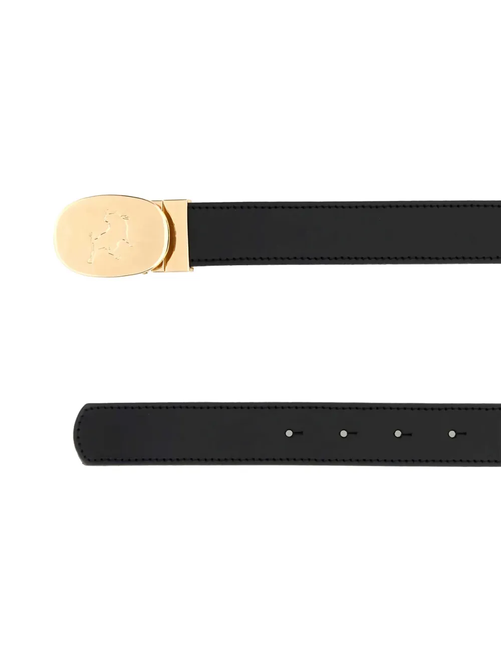LOIS JEANS reversible leather belt - Zwart