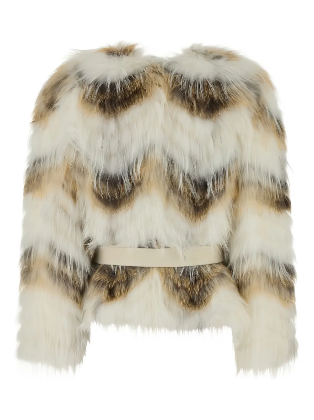Yves Salomon belted jacket Beige