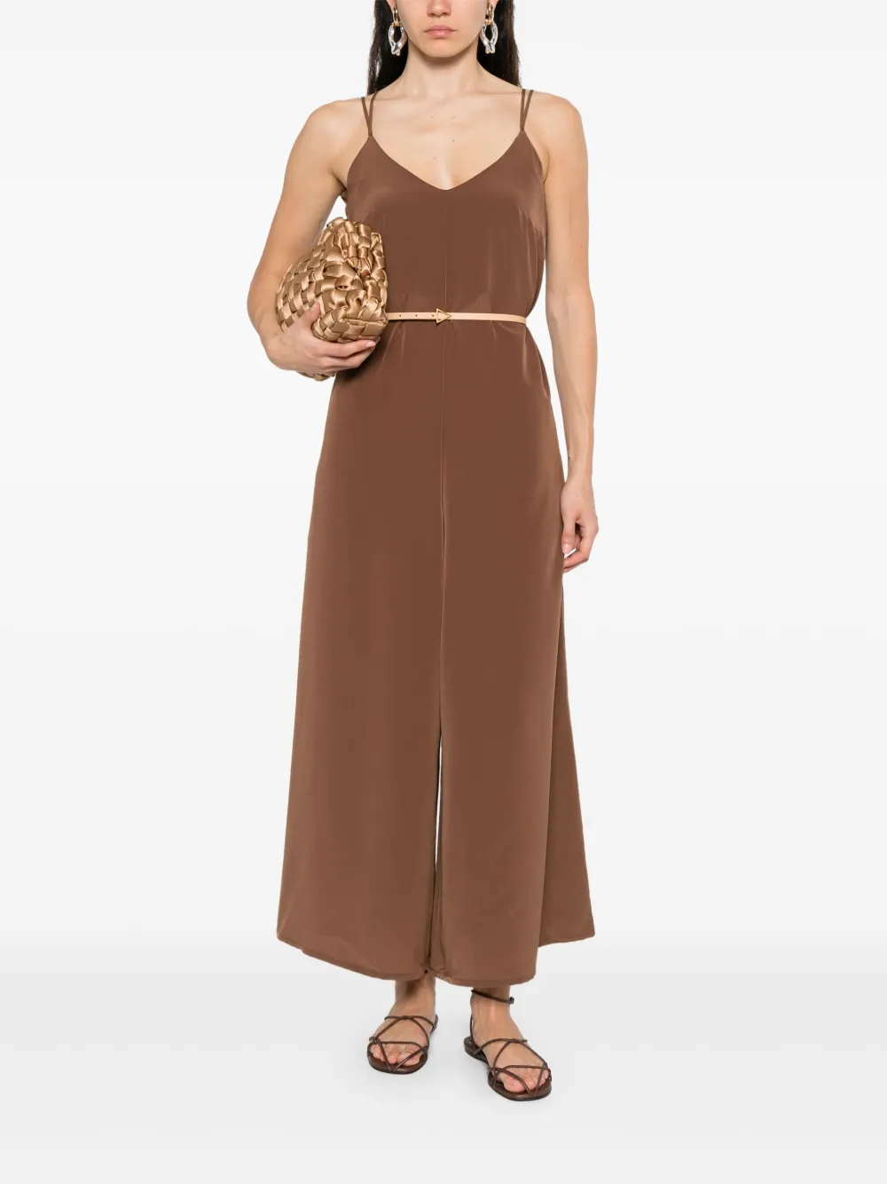 Cenere GB wide-leg jumpsuit - Bruin