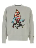 ICECREAM graphic-print cotton jumper - Grey