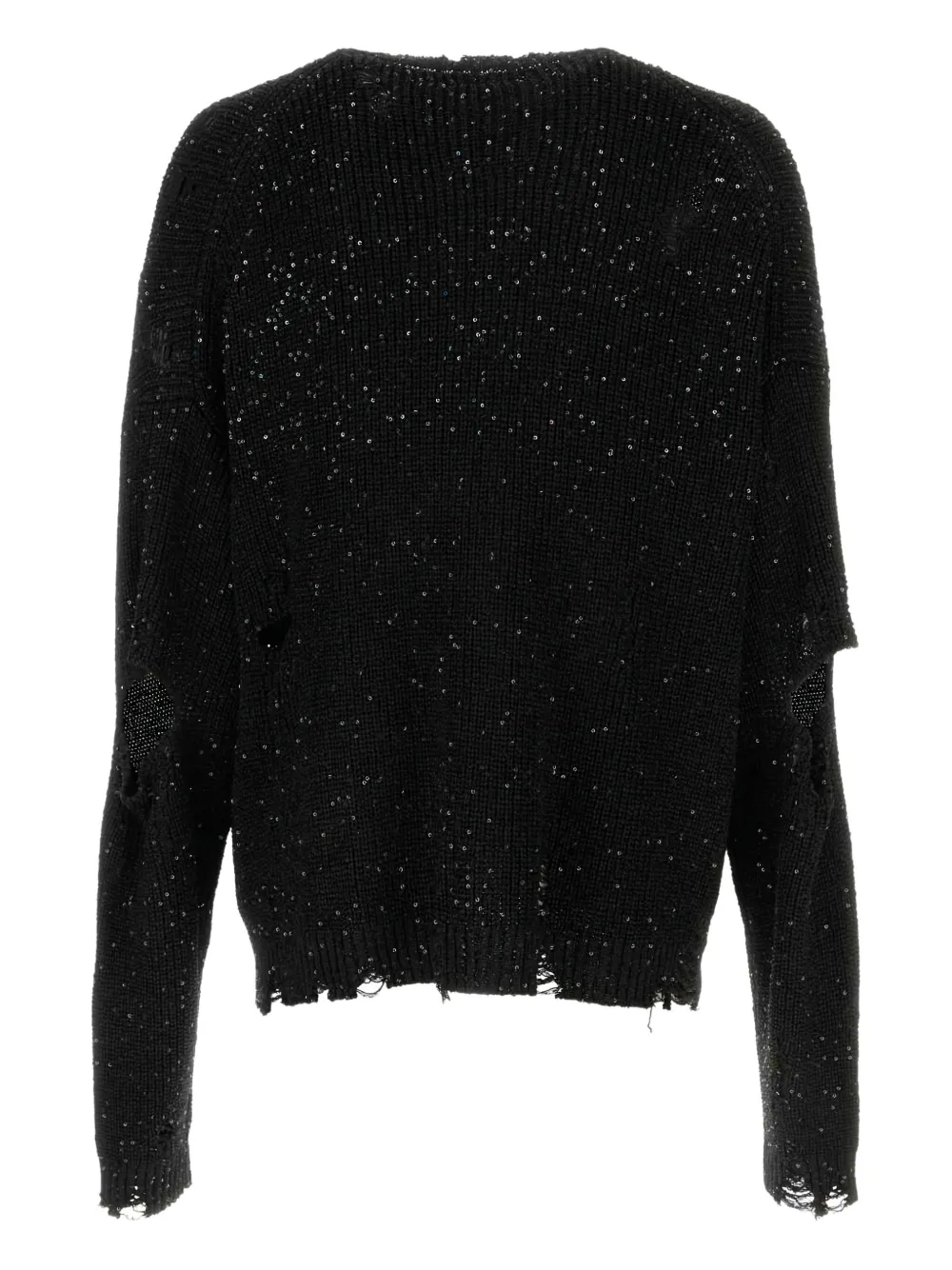 Maison MIHARA YASUHIRO sequin-embellished sweater - Zwart