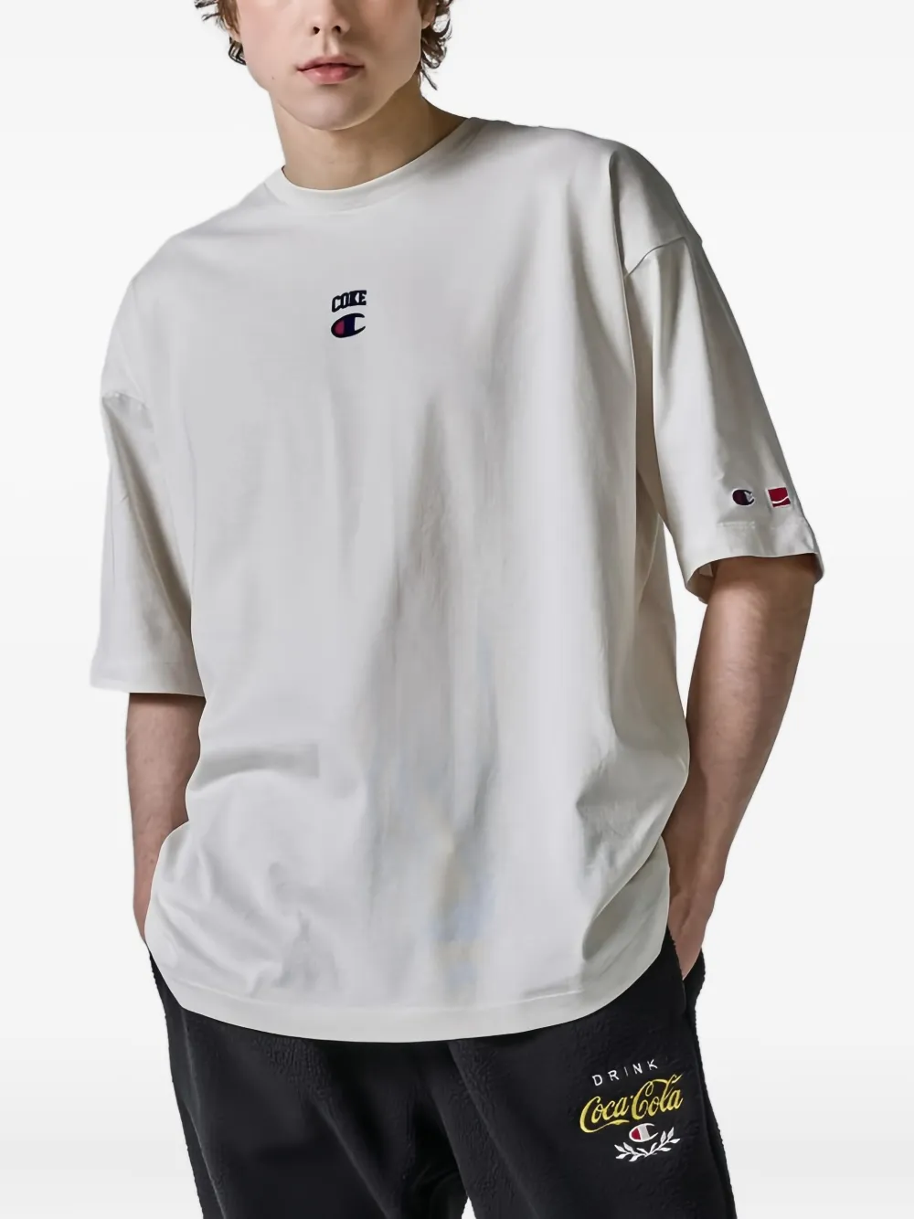 Champion Camiseta com detalhe de logo | Neutro | Image 1