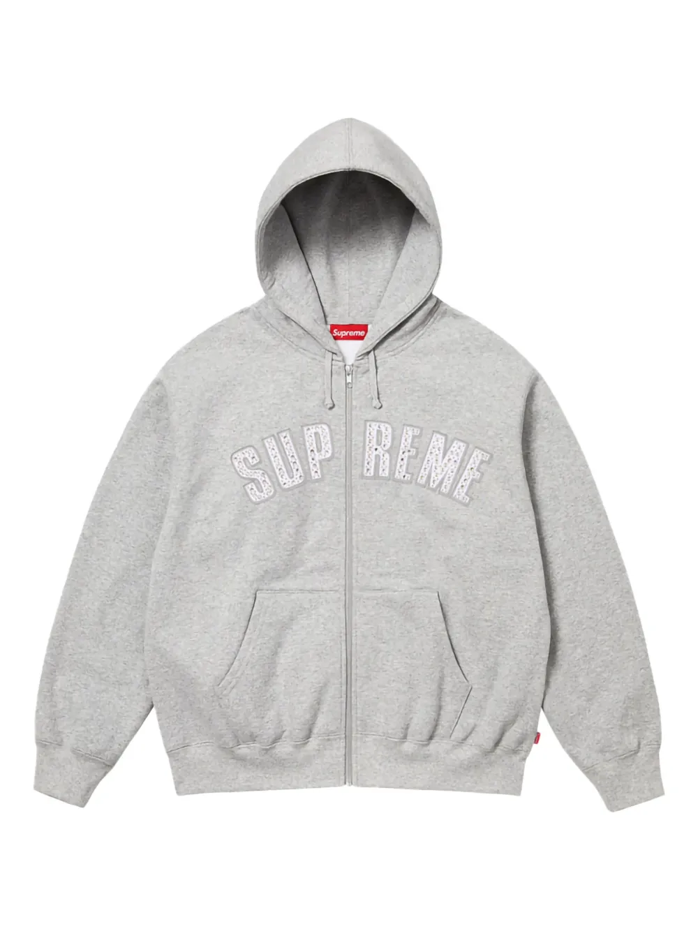 Supreme x B.B Simon® zip-up hoodie | Grey | Image 1
