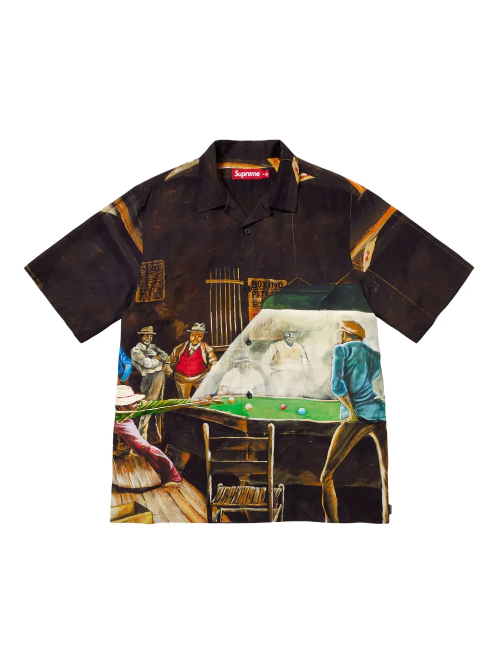 Supreme x Ernie Barnes overhemd met korte mouwen Zwart