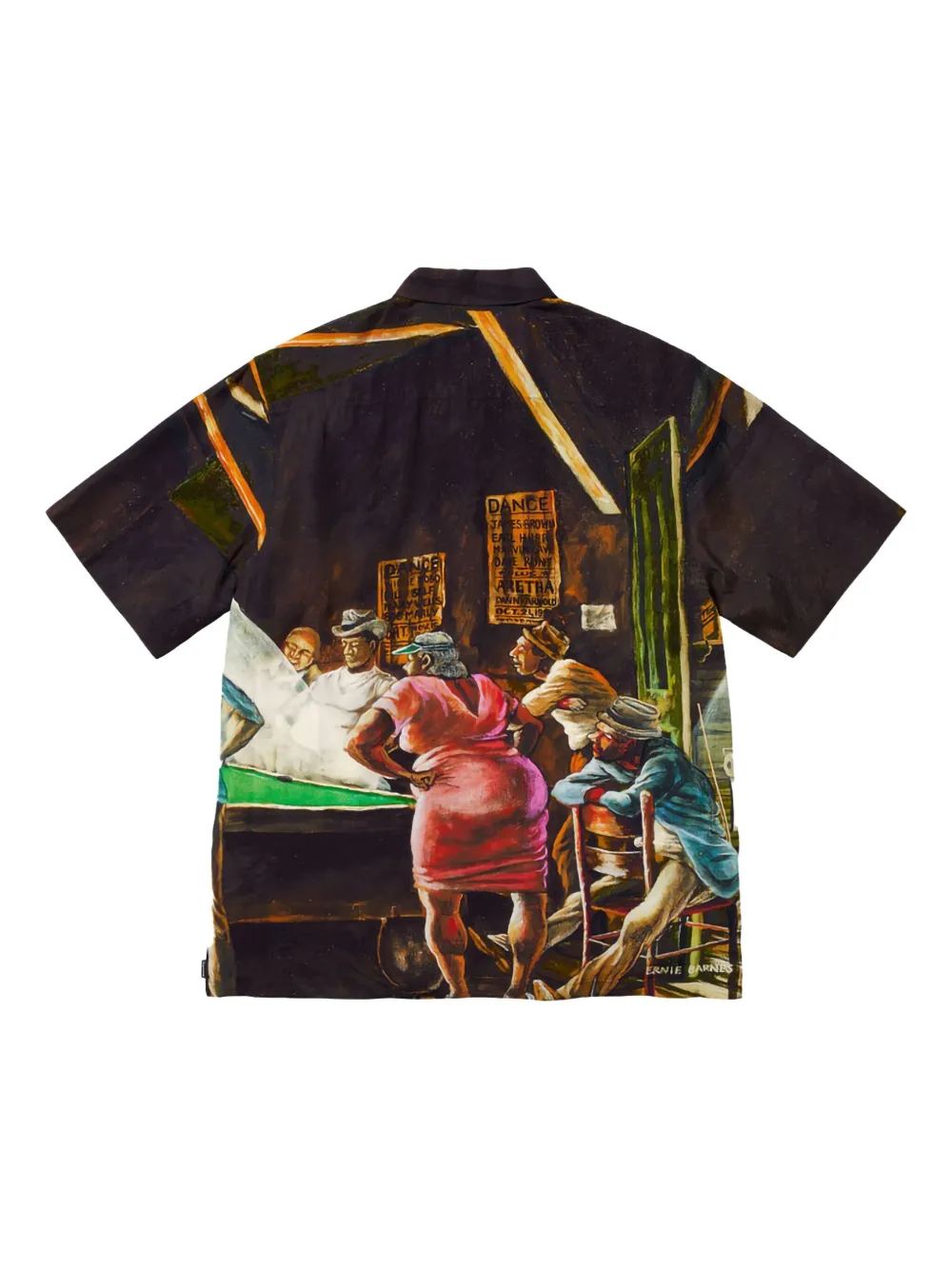 Supreme x Ernie Barnes overhemd met korte mouwen Zwart