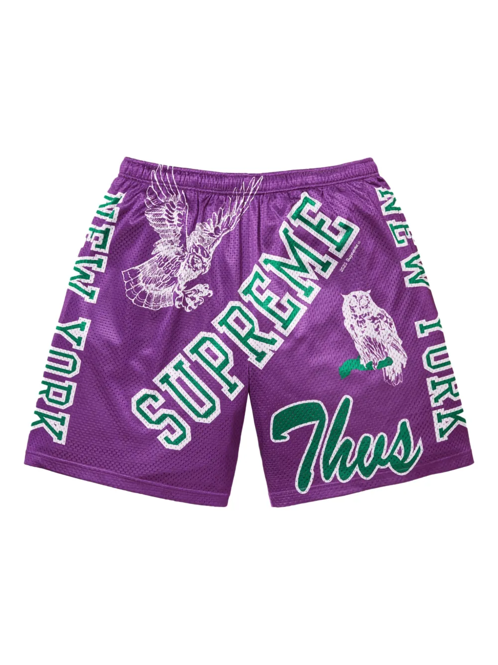 Supreme Varsity mesh shorts | Purple | Image 1