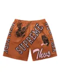 Supreme Varsity mesh shorts - Orange