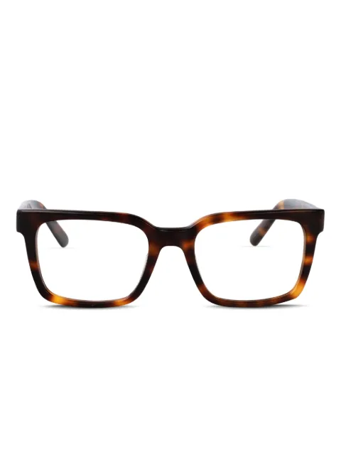 GCDS rectangle-frame tortoiseshell glasses