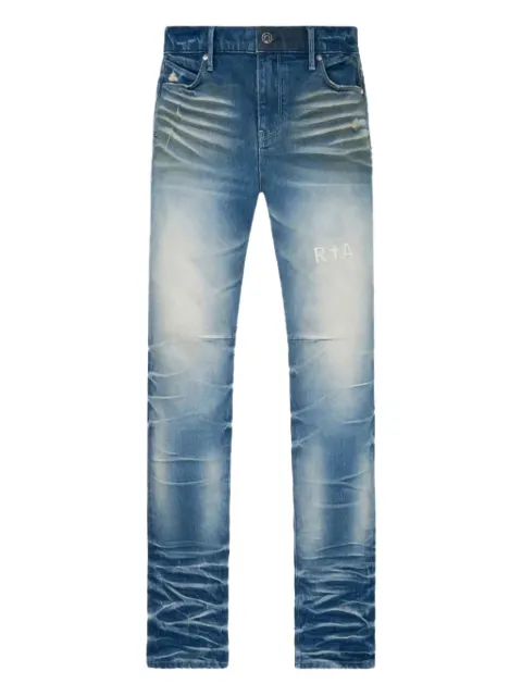 RTA Olivier Stacked "Blue" jeans