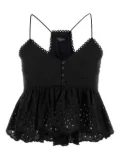 Weekend Max Mara broderie anglaise top - Black