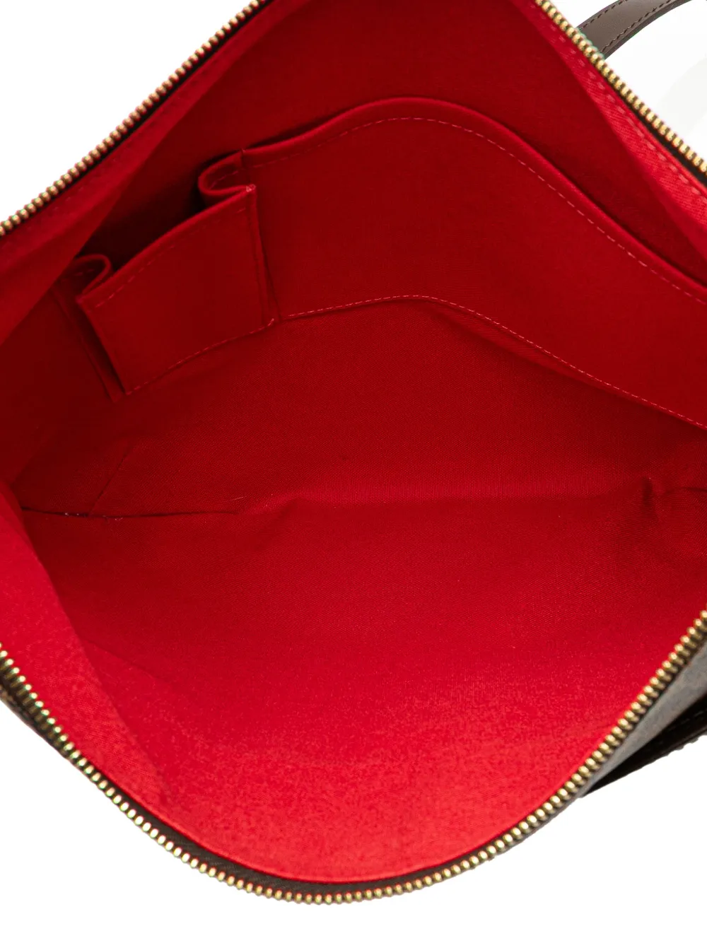 Pre-owned Louis Vuitton 2009 Damier Ebene Bloomsbury Gm Crossbody Bag