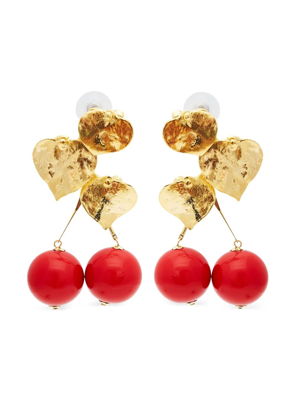 Leaves & Cherry earrings