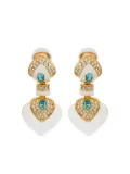 Kenneth Jay Lane Heart drop earrings - Gold