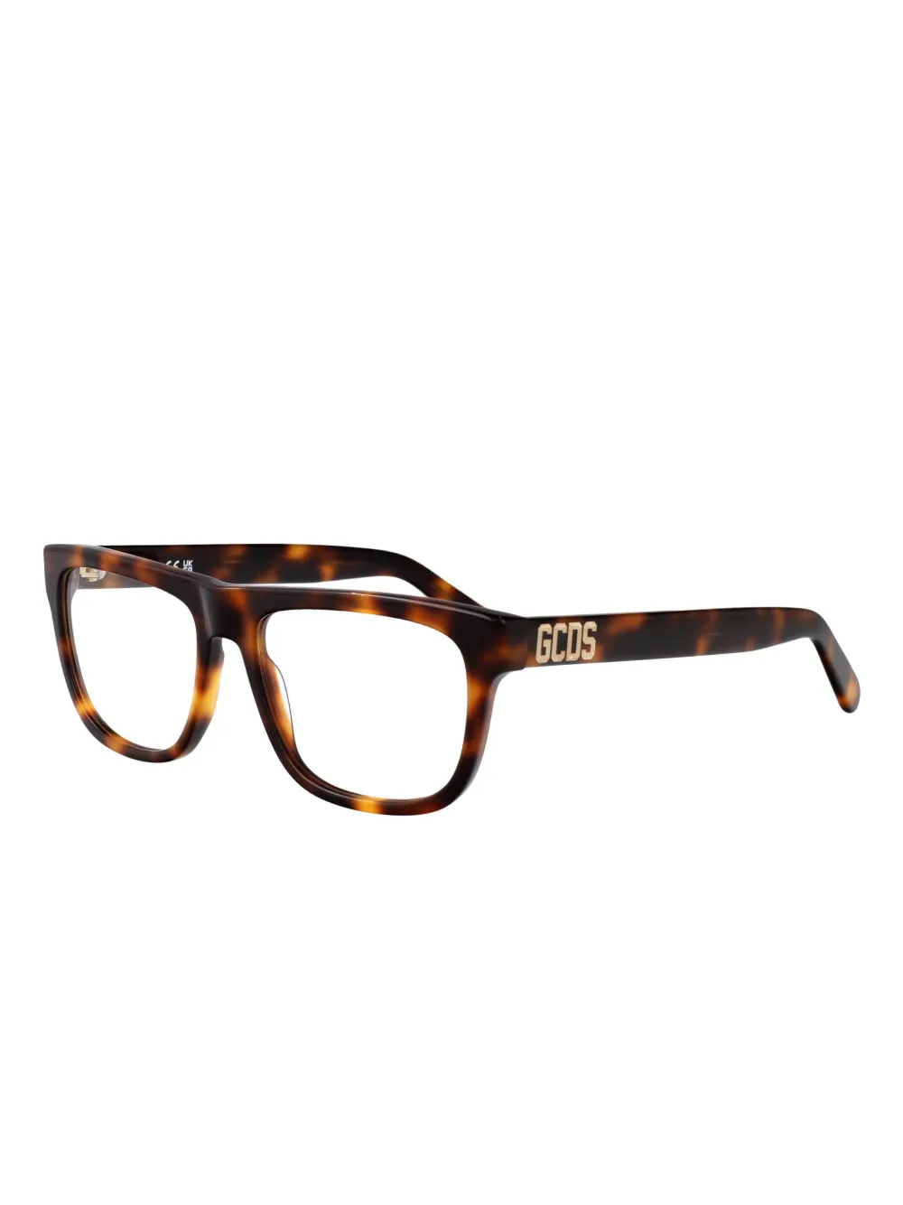 GCDS tortoiseshell rectangle-frames glasses Bruin