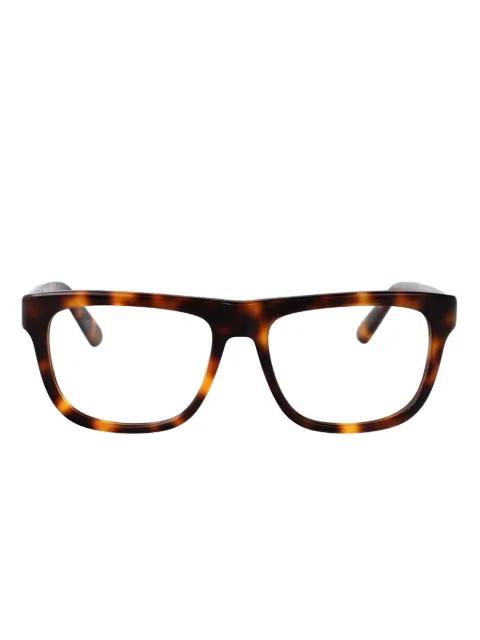 GCDS tortoiseshell rectangle-frames glasses