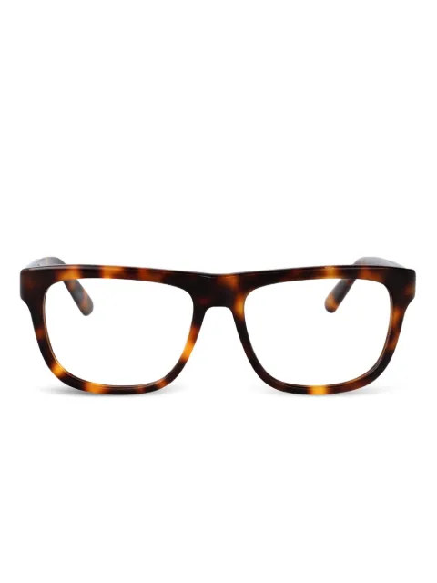 GCDS tortoiseshell rectangle-frames glasses