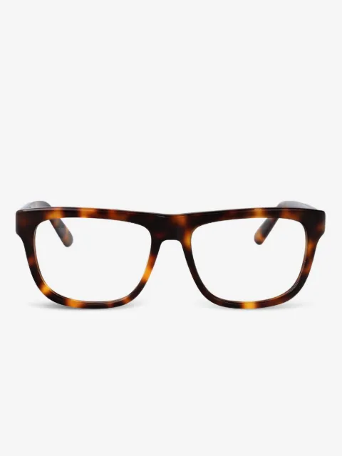 GCDS tortoiseshell rectangle-frames glasses