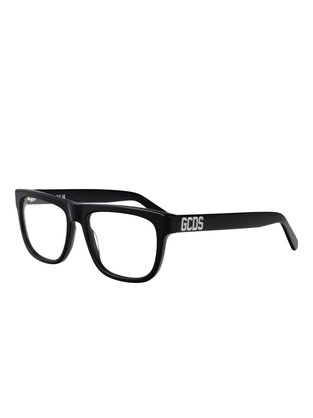 GCDS Bril met logodetail Zwart