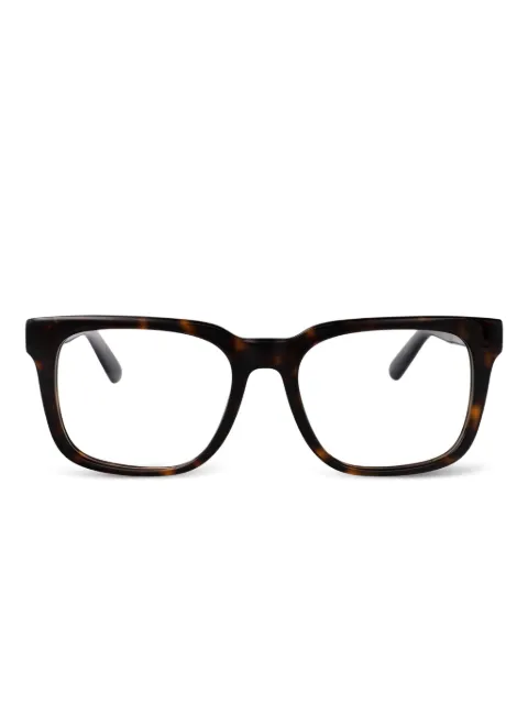 GCDS lunettes de vue à monture à effet écaille de tortue